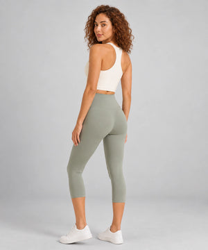 Avensai BareForm Crop Leggings 17" - Green Grey