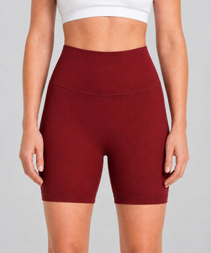 Avensai BareForm No-Front-Seam Biker Shorts, 8″ - Red Merlot