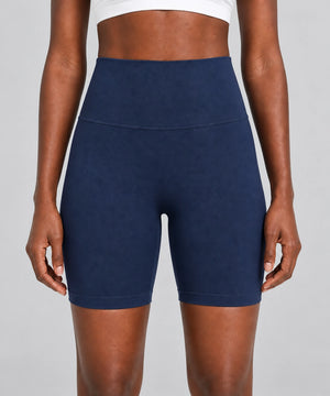 Avensai BareForm No-Front-Seam Biker Shorts, 8″ - Navy Blue