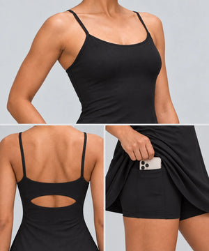 Avensai Sculpt Court Dress, B/C Cup - Black