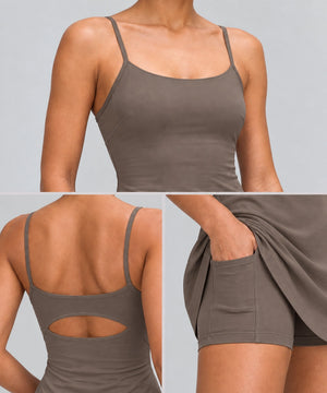 Avensai Sculpt Court Dress, B/C Cup - Brown