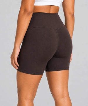 Avensai BareForm No-Front-Seam Biker Shorts, 8″ - Brown