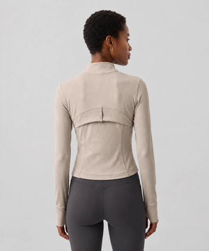 Avensai Sculpt Ribbed Jacket - Oak brown