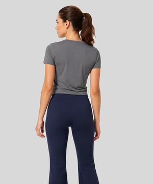 Avensai V-Sculpt Flare Leggings, 31.5″ - Navy Blue