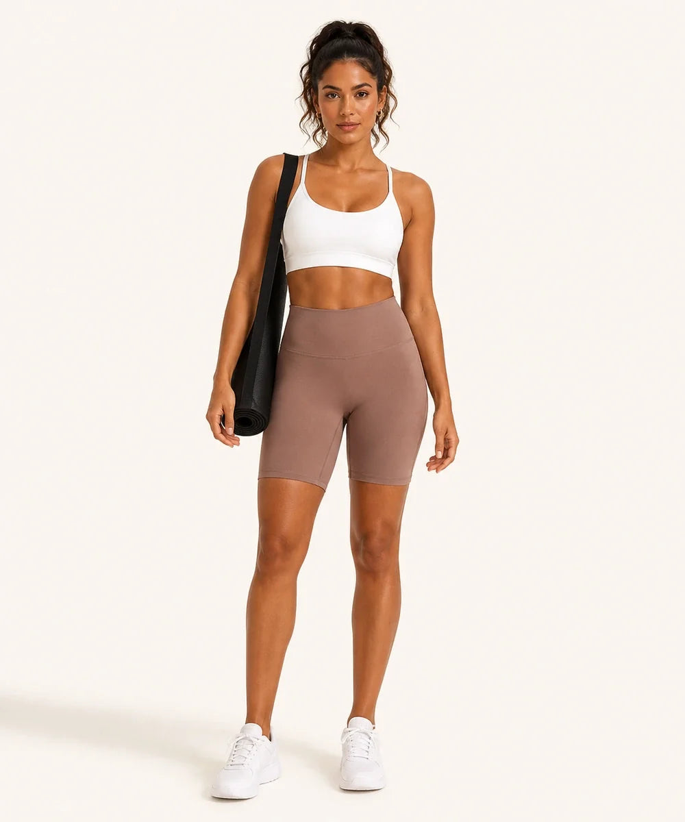 Avensai BareForm No-Front-Seam Biker Shorts with an 8-inch inseam