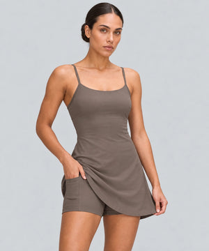 Avensai Sculpt Court Dress, B/C Cup - Brown