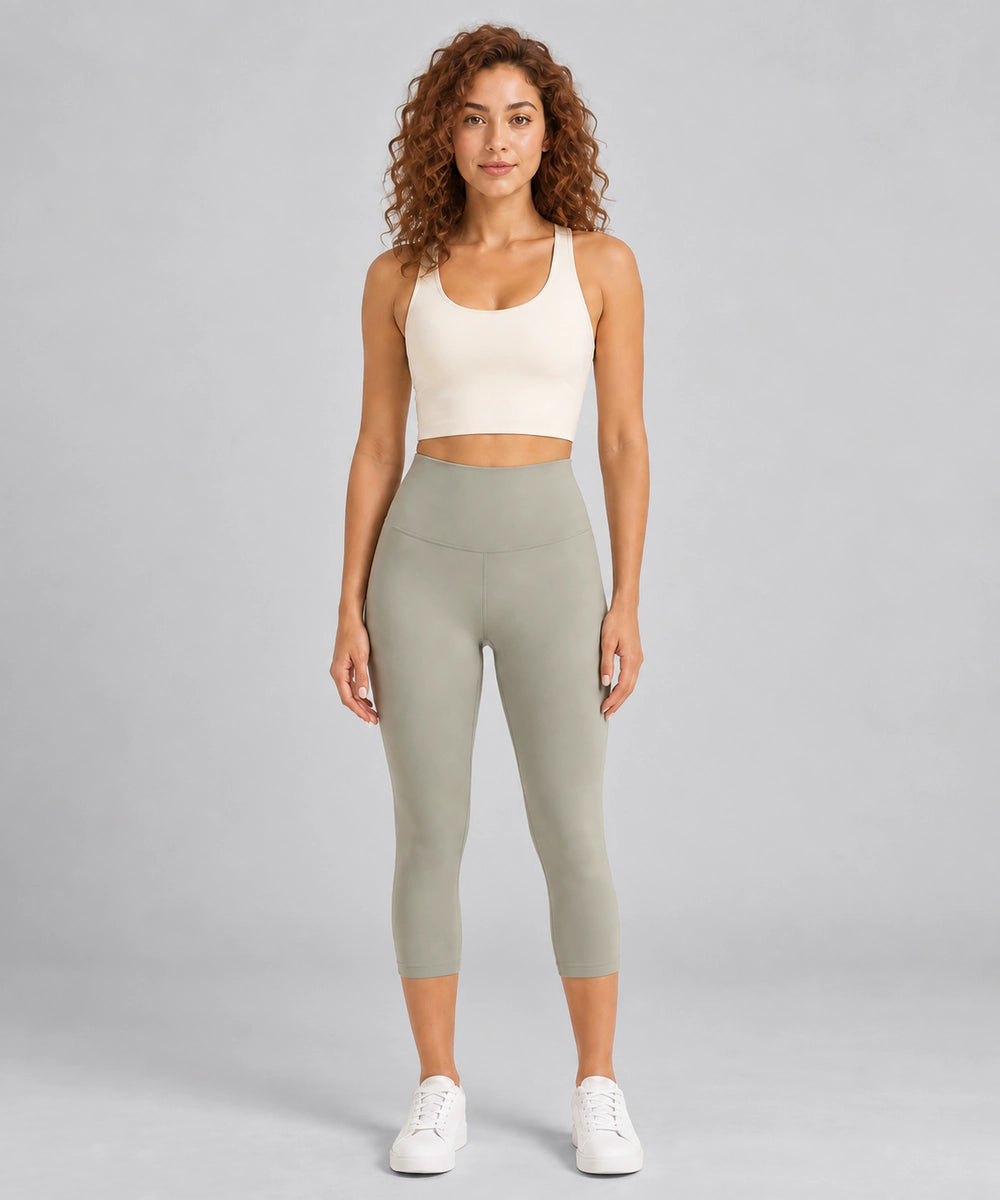 Avensai BareForm Crop Leggings 17" - Green Grey