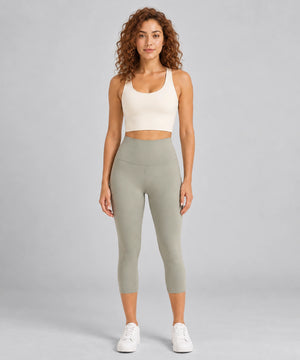 Avensai BareForm Crop Leggings 17" - Green Grey