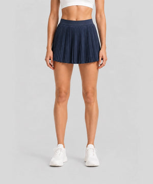 Avensai AeroPleat Tennis Skirt - Navy Blue