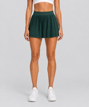 Avensai AeroPleat Tennis Skirt - Rainforest Green