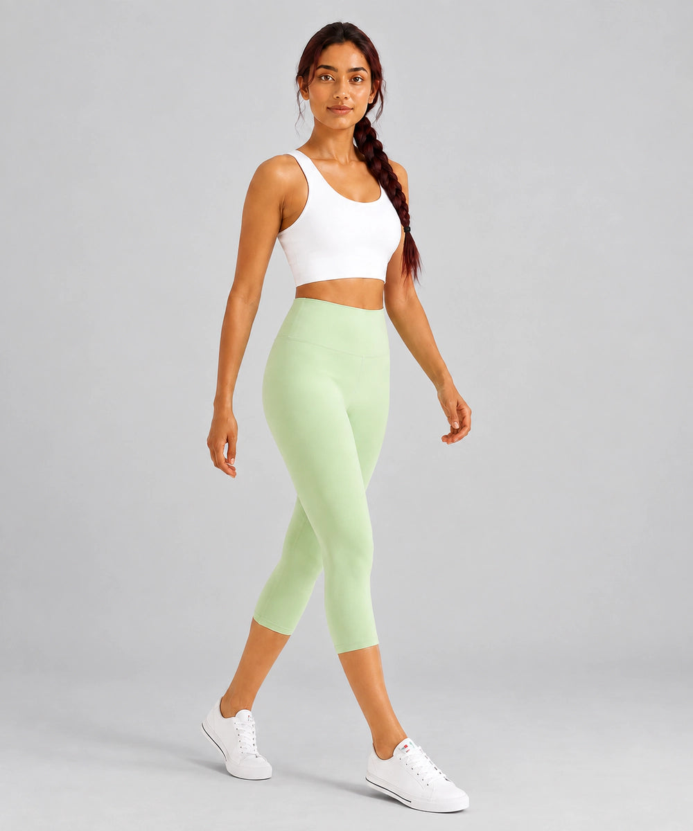 Avensai BareForm Crop Leggings 17" - Kale Green