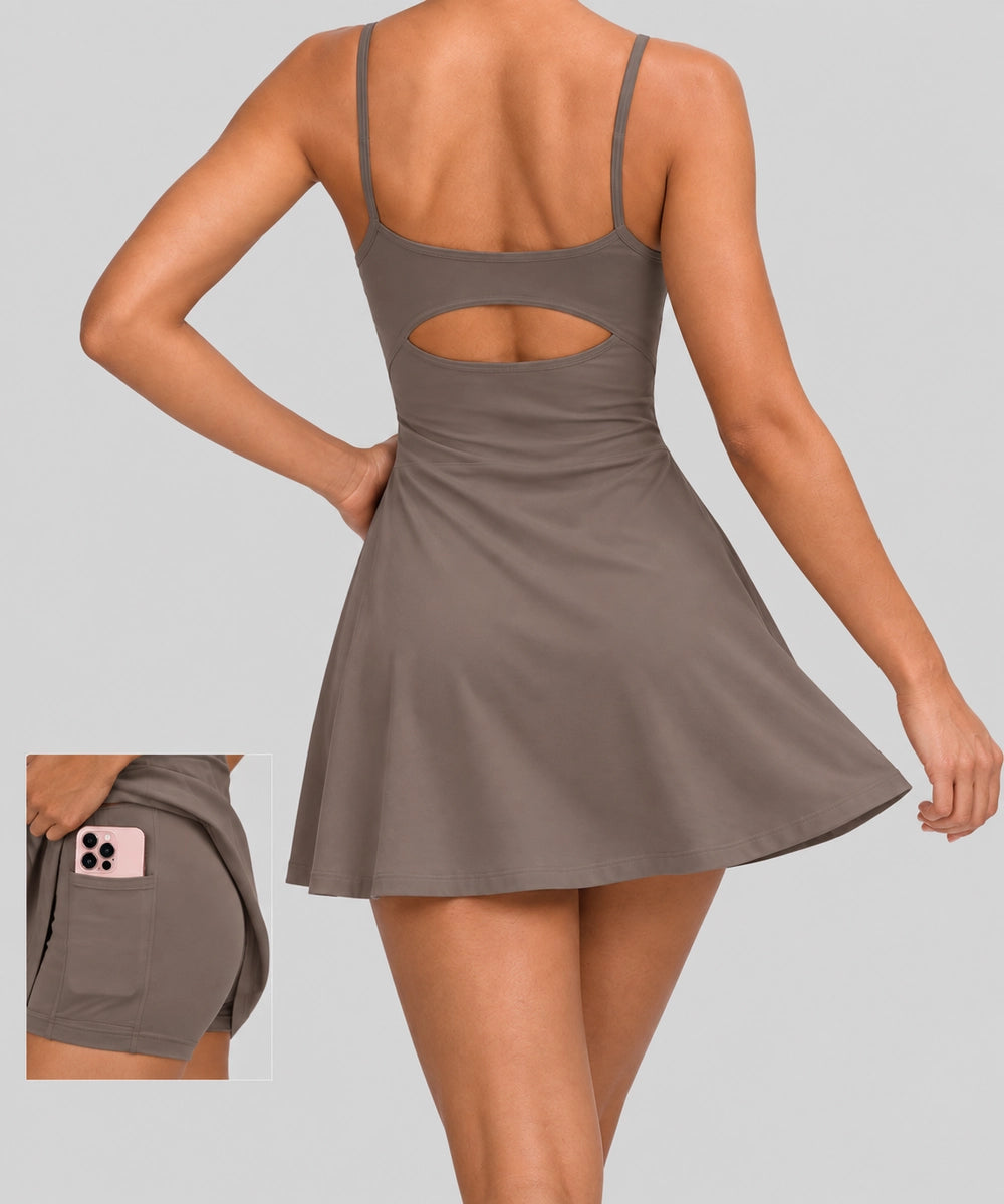 Avensai Sculpt Court Dress, B/C Cup - Brown