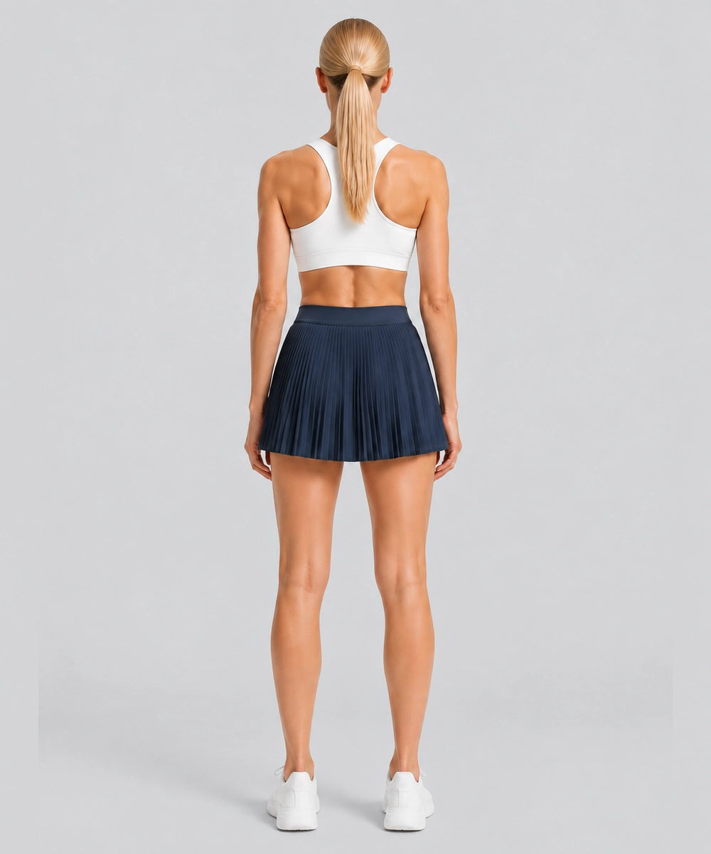 Avensai AeroPleat Tennis Skirt - Navy Blue