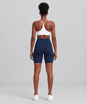 Avensai BareForm No-Front-Seam Biker Shorts, 8″ - Navy Blue