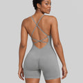 Avensai Seamless Sculpting Cross-Back Unitard – Short