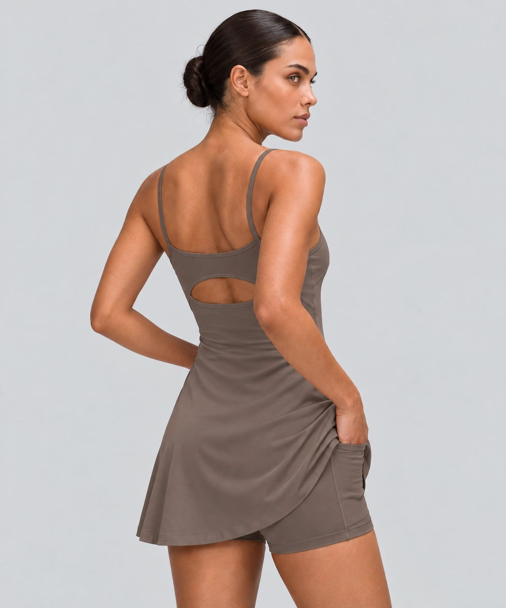 Avensai Sculpt Court Dress, B/C Cup - Brown