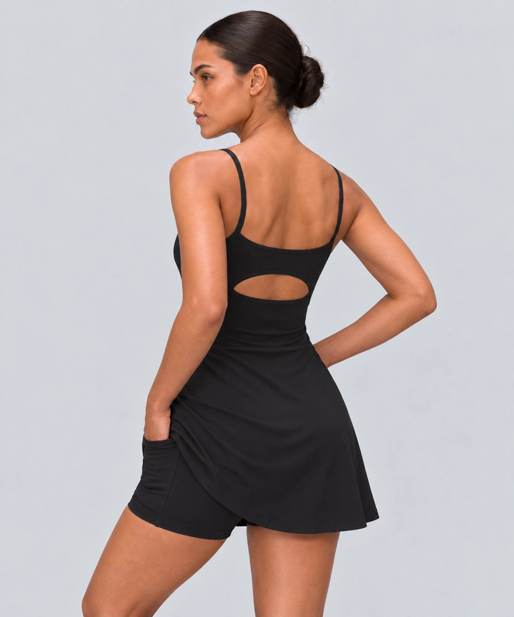 Avensai Sculpt Court Dress, B/C Cup - Black