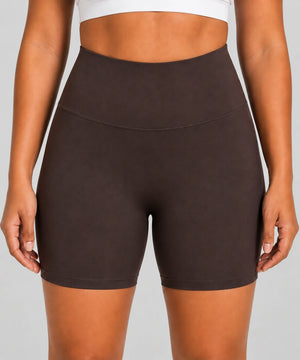Avensai BareForm No-Front-Seam Biker Shorts, 8″ - Brown