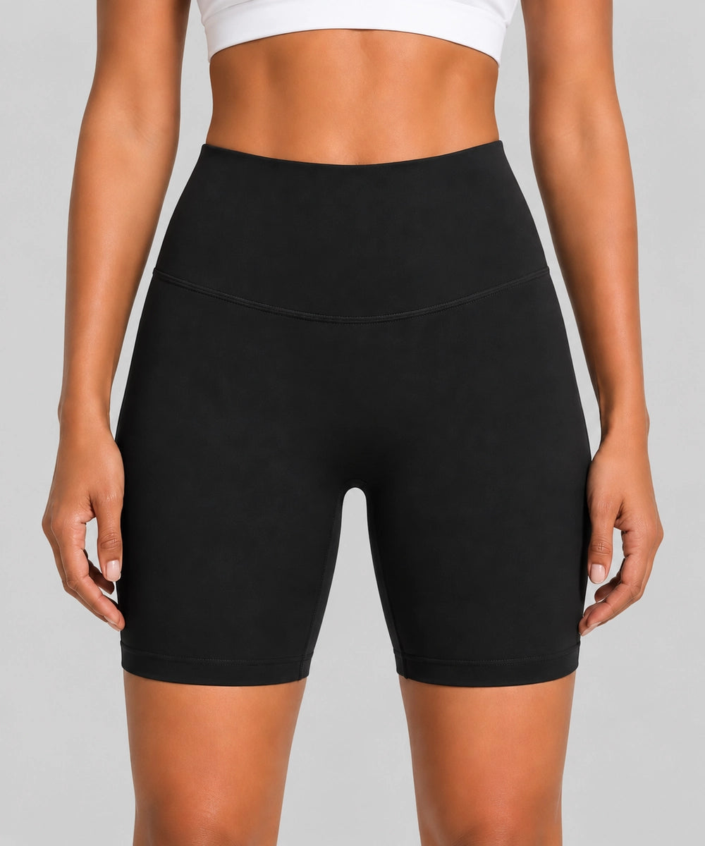Avensai BareForm No-Front-Seam Biker Shorts, 8″ - Black