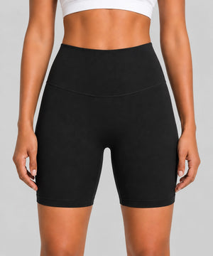 Avensai BareForm No-Front-Seam Biker Shorts, 8″ - Black