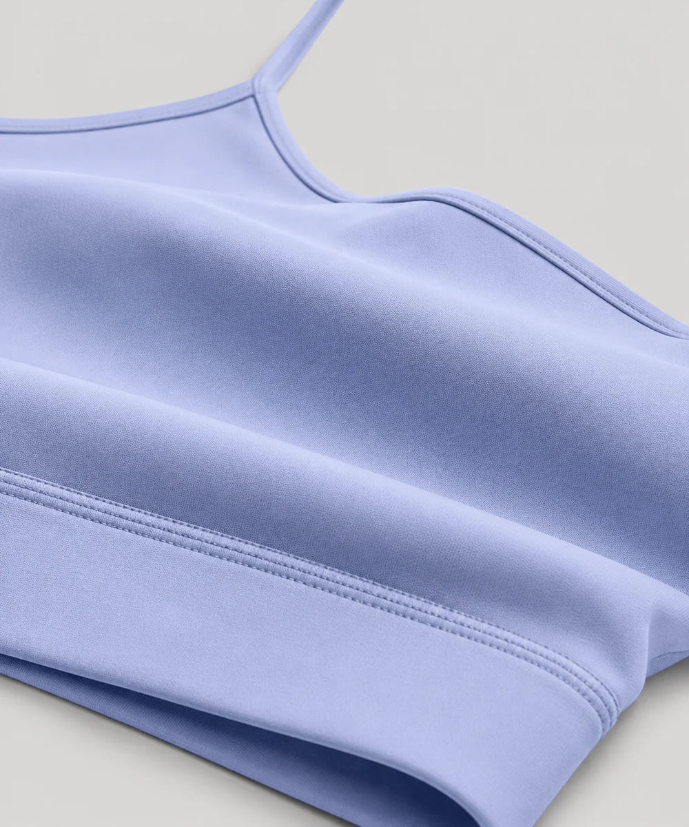 Avensai CloudSoft Y-Back Padded Sports Bra, A/B Cup, Purple - Light Purple
