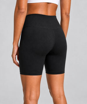 Avensai BareForm No-Front-Seam Biker Shorts, 8″ - Black