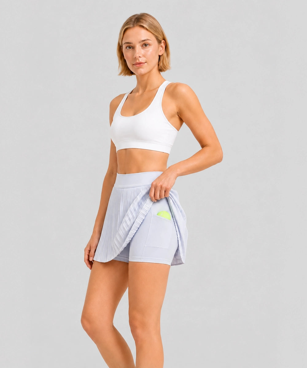 Avensai AeroPleat Tennis Skirt - Starch Blue