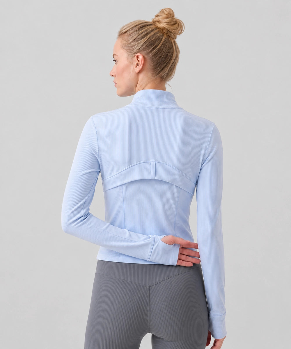 Avensai Sculpt Ribbed Jacket - Starch Blue