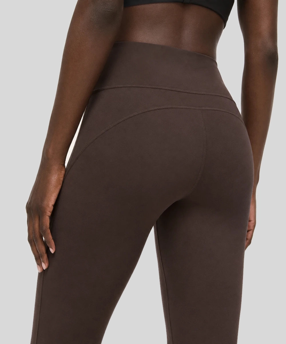 Avensai Softform High-Rise Kick-Flare Leggings, 23″ - Brown
