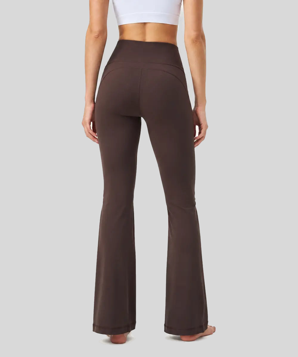 Avensai Curve-Sculpt High-Rise Flare Leggings, 30″ - Brown