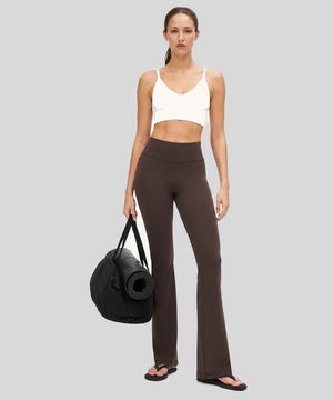 Avensai Curve-Sculpt High-Rise Flare Leggings, 30″ - Brown