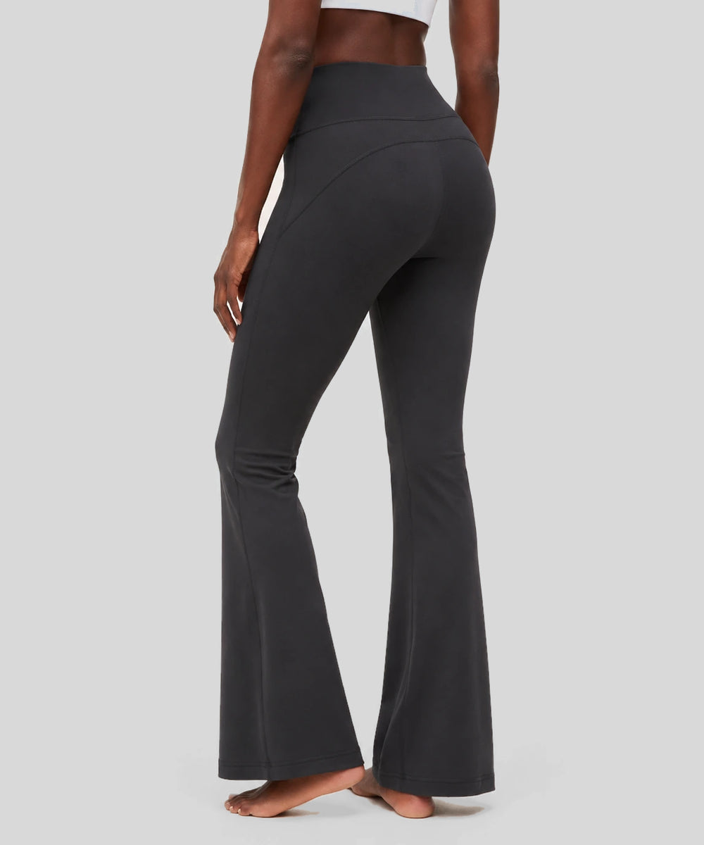 Avensai Curve-Sculpt High-Rise Flare Leggings, 30″ - Graphite Grey