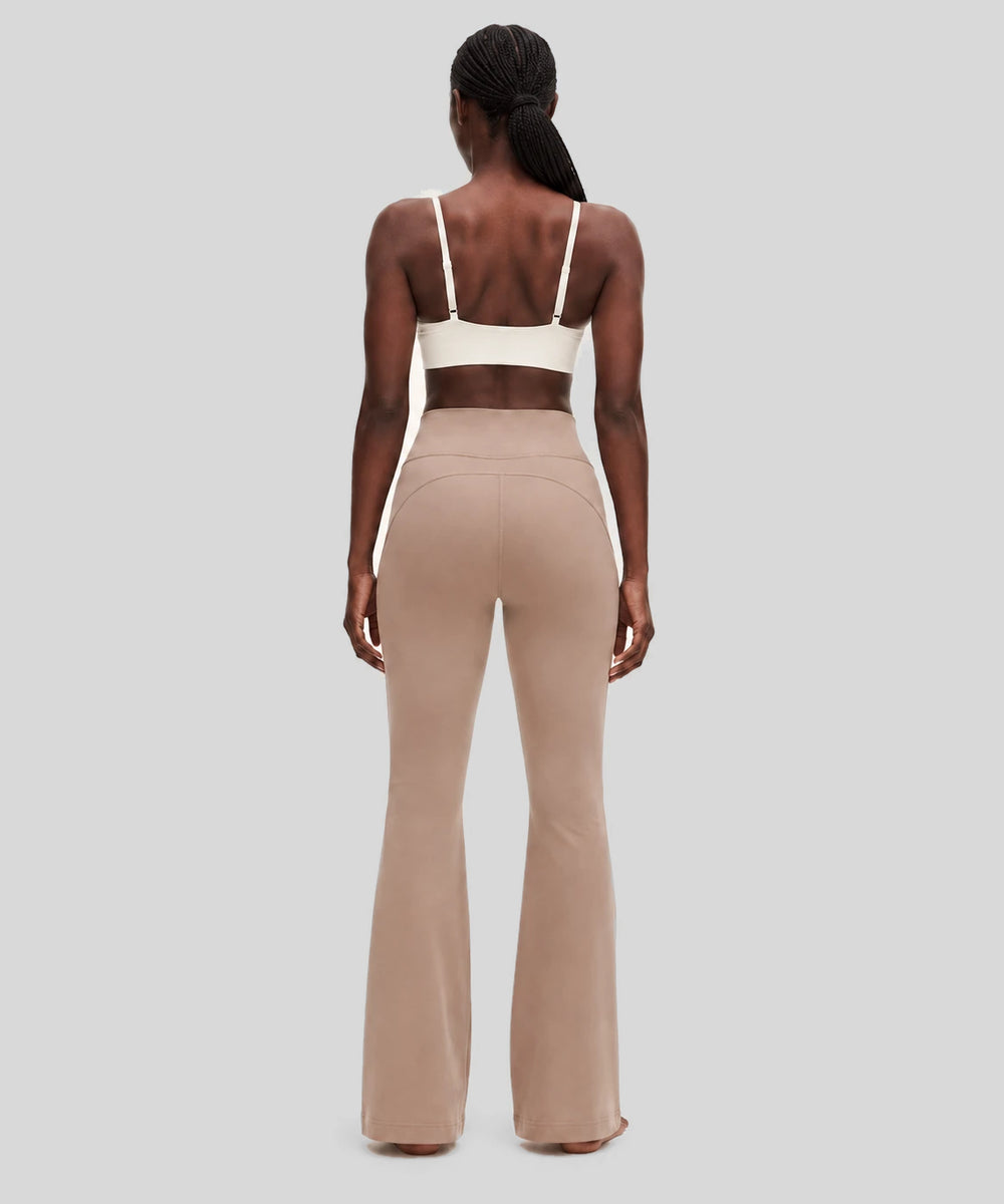Avensai Curve-Sculpt High-Rise Flare Leggings, 30″ - Light Brown