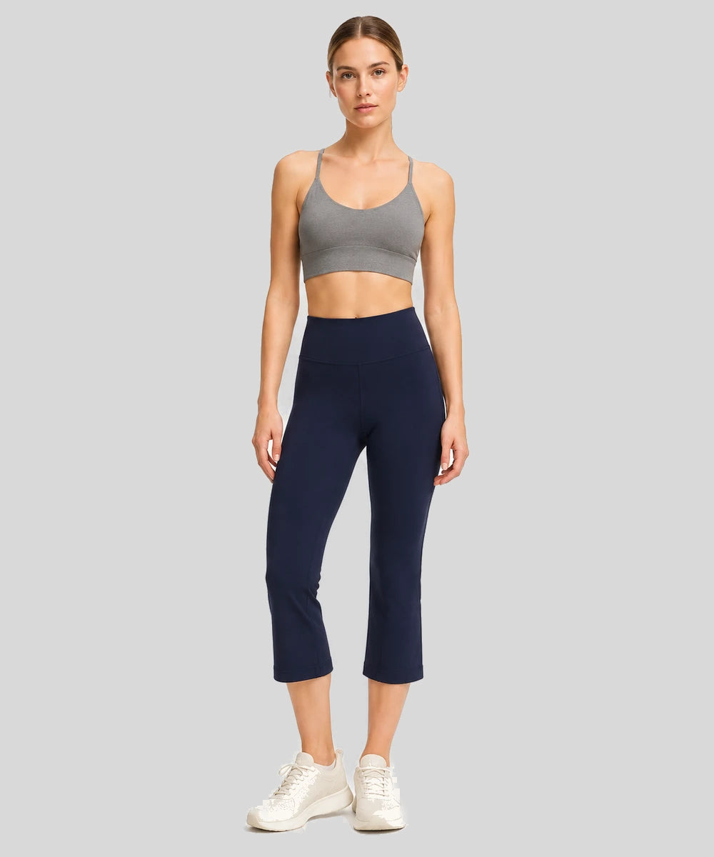 Avensai Softform High-Rise Kick-Flare Leggings, 23″ - Navy Blue
