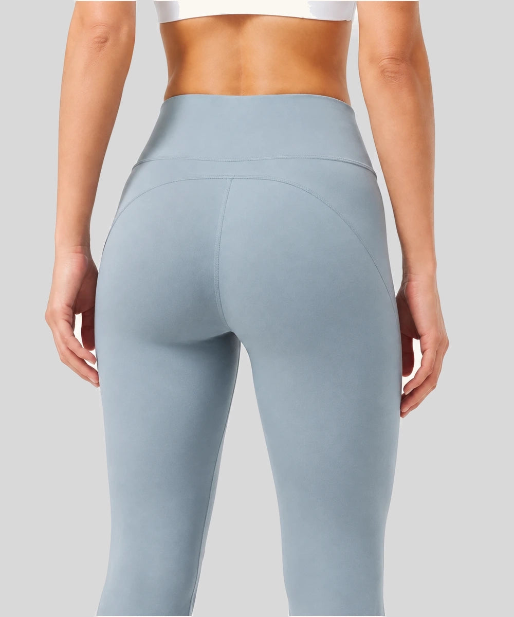 Avensai Curve-Sculpt High-Rise Flare Leggings, 30″ - Starch Blue